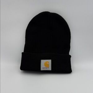 Classic Carhartt Black Knit Cuffed Beanie